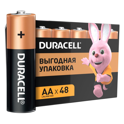 AA Батарейка Duracell Basic CN LR6-48BL MN1500, 48 шт