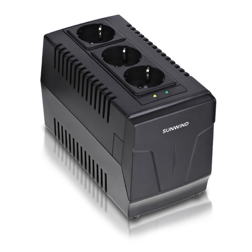 Стабилизатор напряжения SUNWIND AVR-600 черный