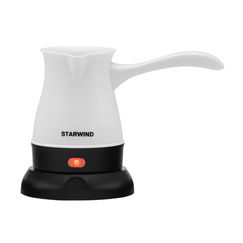 Кофеварка StarWind STP3060, Электрическая турка, белый / черный