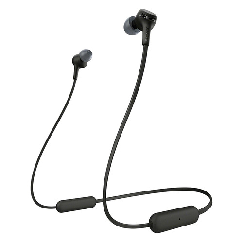 Гарнитура Sony WI-XB400, Bluetooth, вкладыши, черный [wixb400b.e]
