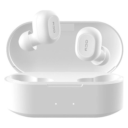 Гарнитура QCY T2S, Bluetooth, вкладыши, белый