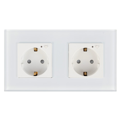 Умная розетка Hiper IoT Outlet W02 Duo EU Wi-Fi белый (HDY-OW02)