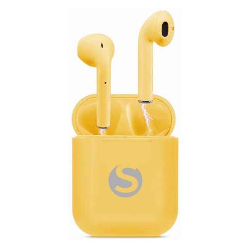 Гарнитура SUNWIND SW-WH201, Bluetooth, вкладыши, желтый [i10]