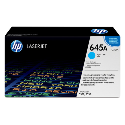 Картридж HP 645A, голубой / C9731A
