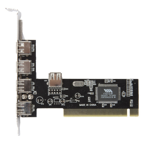 Контроллер PCI VIA6212 (4+1) 5xUSB2.0 Bulk