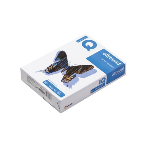 Бумага IQ Allround, A4, 80г/м2, 500л, белый, покрытие матовое / матовое 5 шт./кор