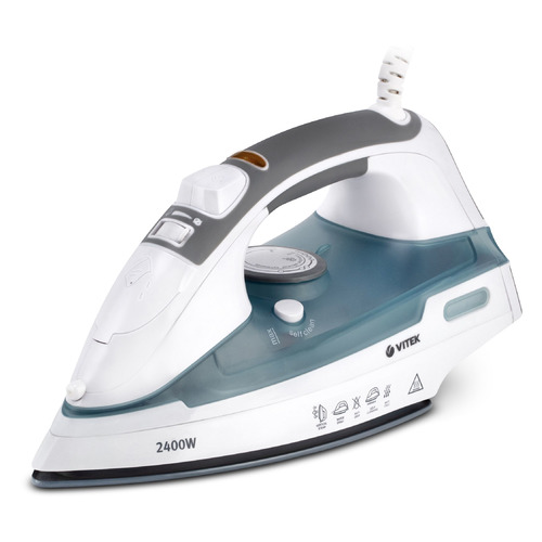 Утюг Vitek VT-1251 B, 2400Вт, голубой [1251-vt-02]