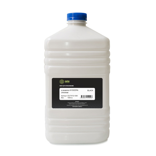 Тонер Cactus CS-TKY2-1000, для Kyocera Universal toner, черный, 1000грамм, флакон