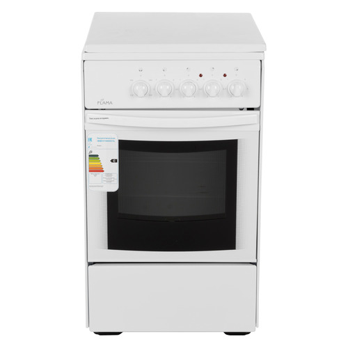 Электрическая плита Flama AE 1401 W, эмаль, белый