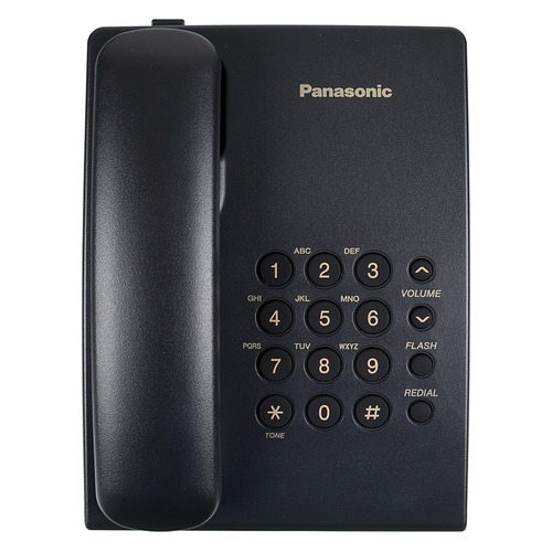 Проводной телефон Panasonic KX-TS2350RUB, черный