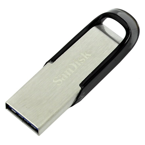 Флешка USB Sandisk Cruzer Ultra Flair 64ГБ, USB3.0, серебристый и черный [sdcz73-064g-g46]