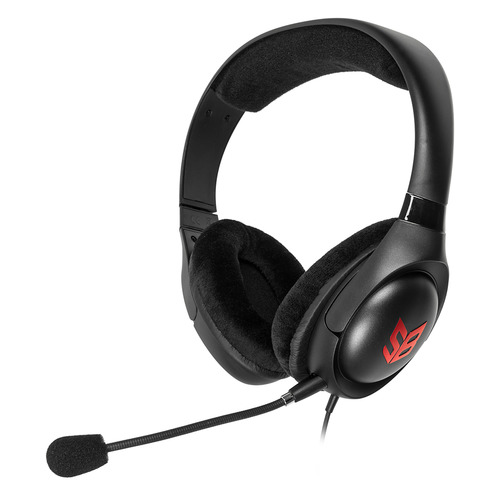 Гарнитура игровая Creative Sound Blaster Blaze, для компьютера, мониторные, черный / красный [70gh032000000]