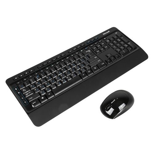 Комплект (клавиатура+мышь) Microsoft Comfort 3050, USB, беспроводной, черный [pp3-00018]