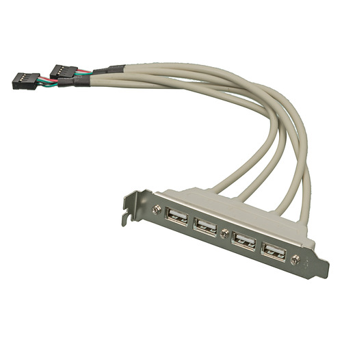 Адаптер USB Bracket 4xUSB2.0 Bulk