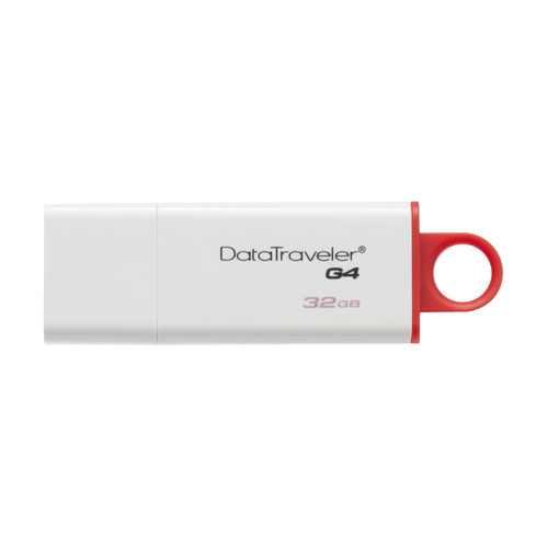 Флешка USB Kingston DataTraveler G4 32ГБ, USB3.0, белый и красный [dtig4/32gb]