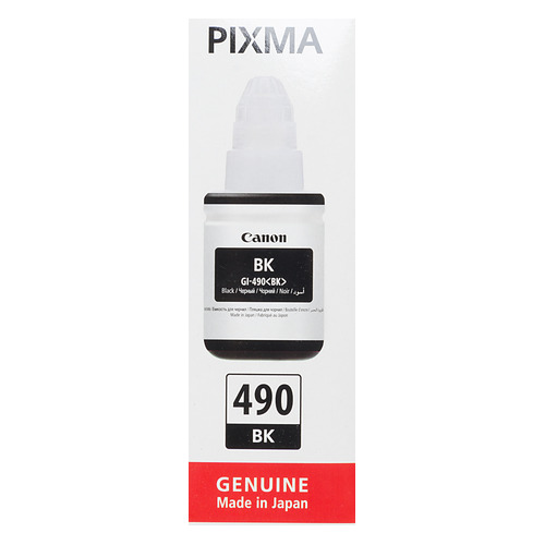 Картридж Canon GI-490BK, черный / 0663C001