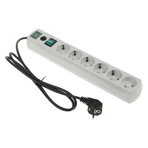 Сетевой фильтр Most LRG, 1.6м, белый [lrg 6-1.6wt]