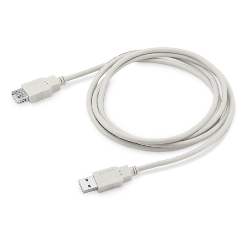 Кабель-удлинитель USB2.0 Buro Reversible, USB A(m) - USB A(f), 1.8м, серый