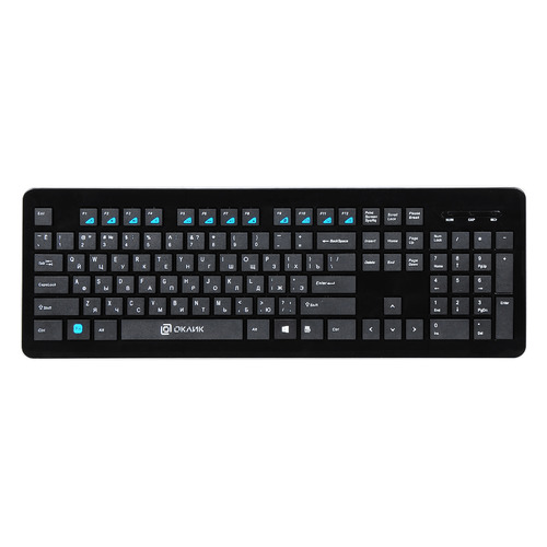 Клавиатура Oklick 870S, USB, Радиоканал, черный [368218]