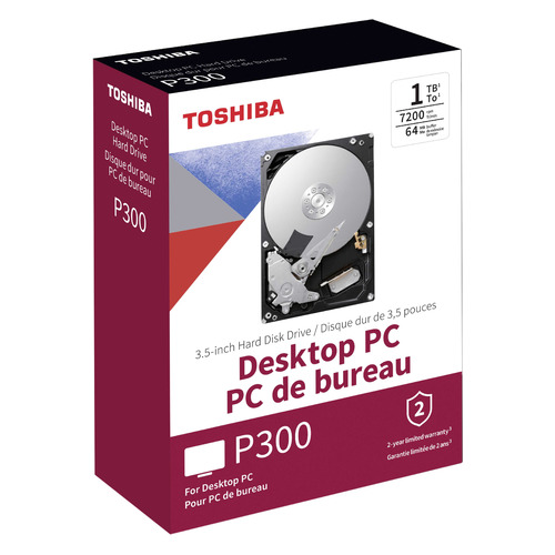 Жесткий диск Toshiba P300 HDWD110EZSTA, 1ТБ, HDD, SATA III, 3.5", RTL