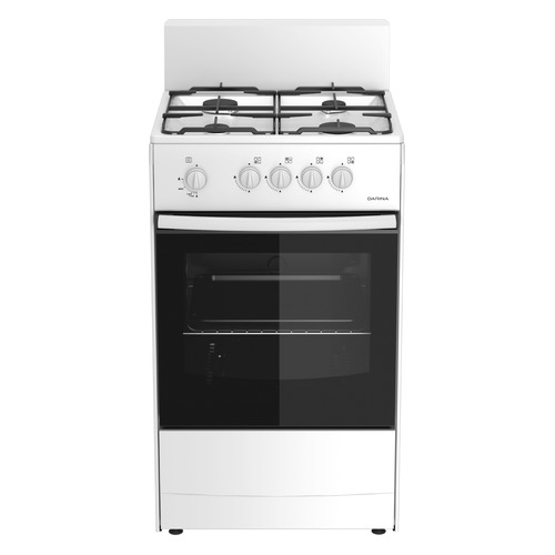 Газовая плита Darina S4 GM 441 101 W, газовая духовка, без крышки, сталь, белый