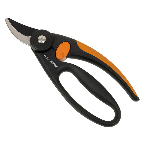 Секатор плоскостной Fiskars P44 малый черный/оранжевый (1001534)