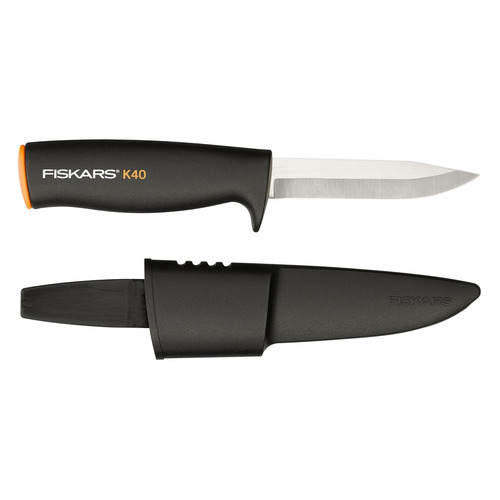 Нож садовый Fiskars K40 большой черный/оранжевый (1001622)