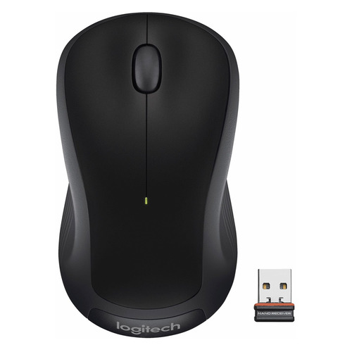 Мышь Logitech M310, оптическая, беспроводная, USB, черный и серебристый [910-003986]