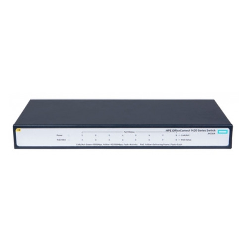 Коммутатор HPE OfficeConnect 1420 JH330A 8G 8PoE+ 64W неуправляемый