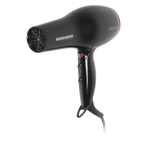 Фен Redmond RF-522, 1800Вт, черный и фиолетовый