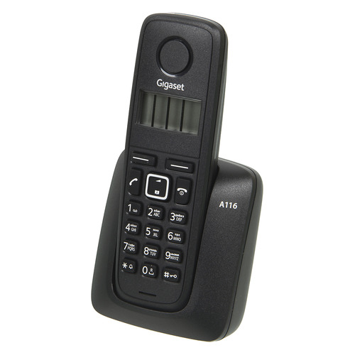 Радиотелефон Gigaset A116 RUS, черный [s30852-h2801-s301]