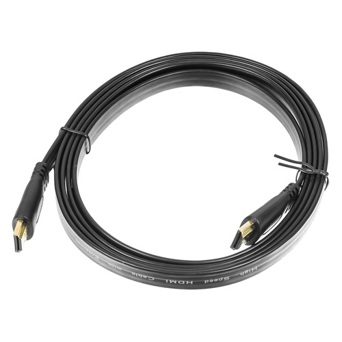 Кабель аудио-видео Buro HDMI 1.4 Flat, HDMI (m) - HDMI (m) , ver 1.4, 2м, FLAT, черный [bhp hdmi 2]