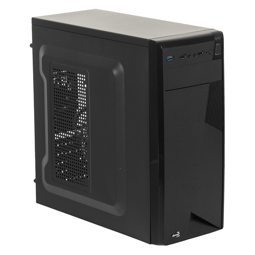 Корпус ATX Aerocool CS-1101, Midi-Tower, без БП, черный