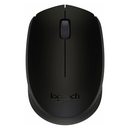 Мышь Logitech B170, оптическая, беспроводная, USB, черный [910-004798]