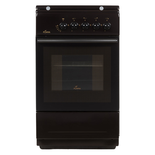 Газовая плита Flama FG 2402 B, газовая духовка, сталь, коричневый