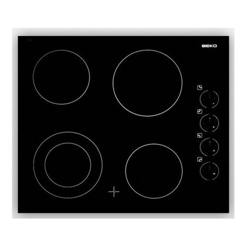 Варочная панель Beko HIC64101X, Hi-Light, независимая, черный