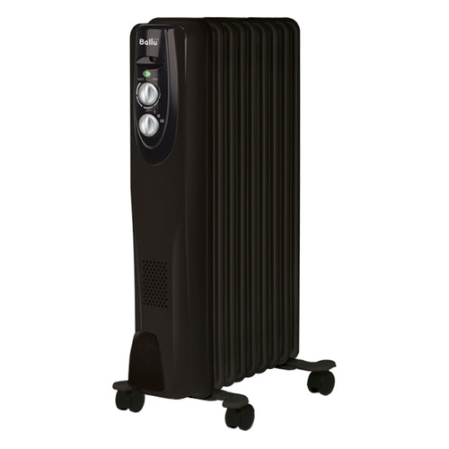 Масляный радиатор Ballu Classic BOH/CL-09BRN, 2000Вт, черный [нс-1050889]