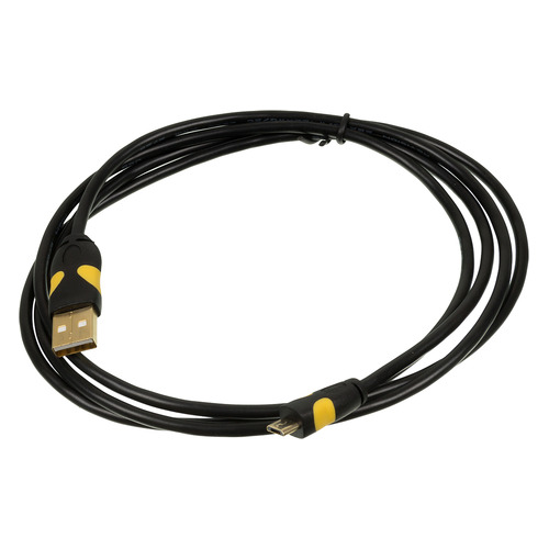Кабель 2A Smooth connector, micro USB (m) - USB (m), 1.5м, 2A, черный