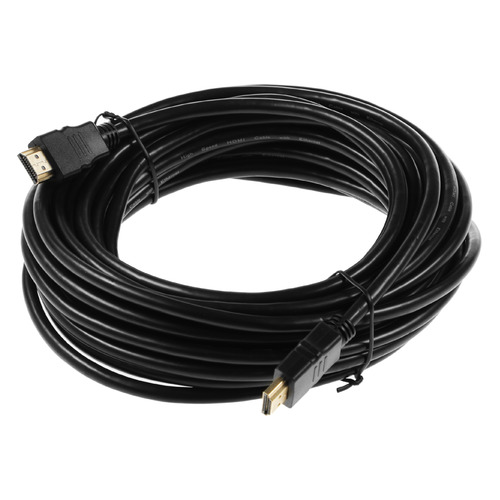 Кабель аудио-видео High Speed ver.1.4, HDMI (m) - HDMI (m) , ver 1.4, 10м, GOLD, черный