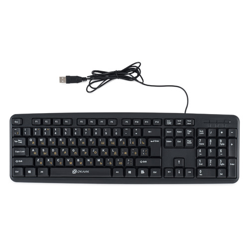 Клавиатура Oklick 130M, USB, черный [337077]