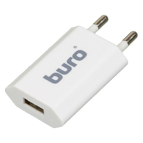Сетевое зарядное устройство Buro TJ-164w, USB, 1A, белый