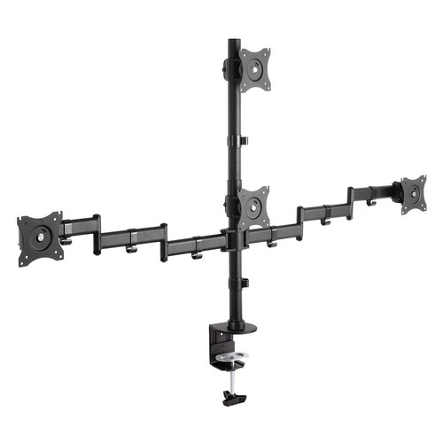 Кронштейн для мониторов Arm Media LCD-T16, до 32", до 40кг, настольный, поворот и наклон верт.перемещ., черный [10163]