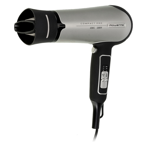 Фен Rowenta CV4741D0, 2200Вт, серебристый и черный