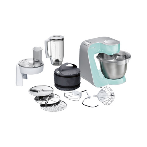 Кухонная машина Bosch MUM58020, мятный / серебристый