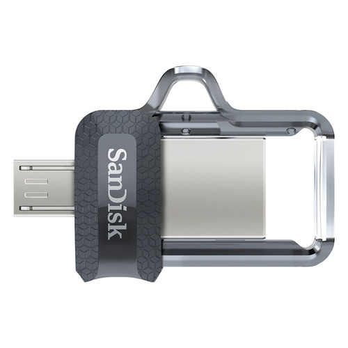 Флешка microUSB Sandisk Ultra Dual 64ГБ, USB3.0, черный [sddd3-064g-g46]