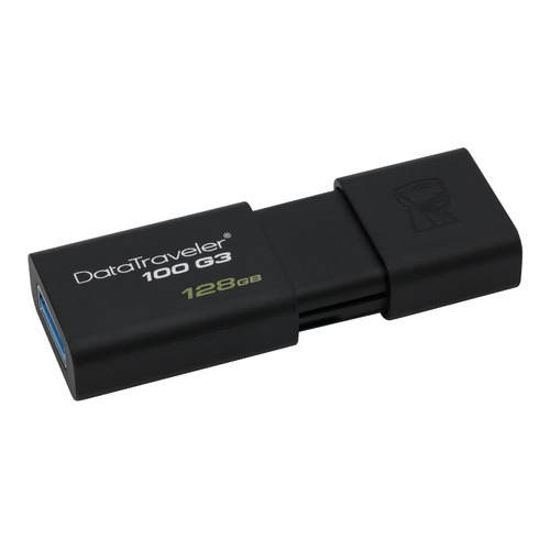 Флешка USB Kingston DataTraveler 100 G3 128ГБ, USB3.0, черный [dt100g3/128gb]