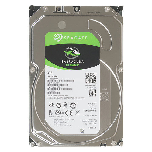 Жесткий диск Seagate Barracuda ST4000DM004, 4ТБ, HDD, SATA III, 3.5"