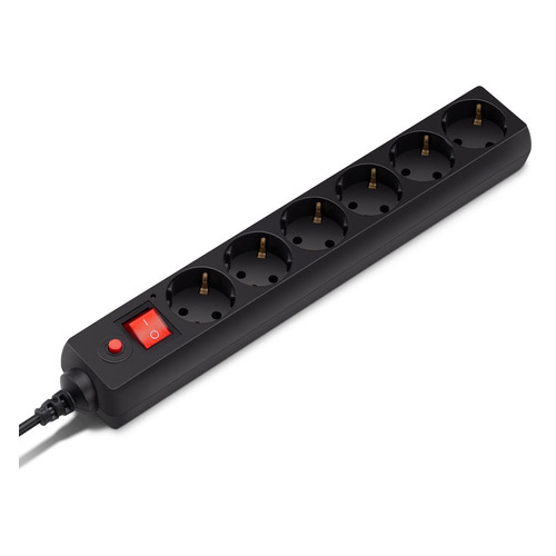 Сетевой фильтр Buro 600SH-16-3-B, 3м, черный