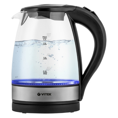 Чайник электрический Vitek VT-7008, 2200Вт, черный