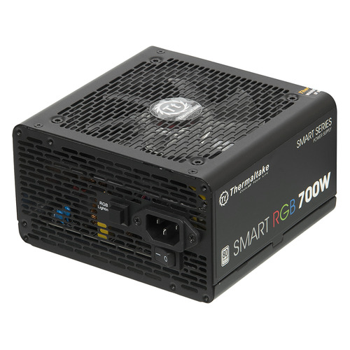 Блок питания Thermaltake Smart RGB 700, 700Вт, 120мм, черный, retail [ps-spr-0700nhsawe-1]